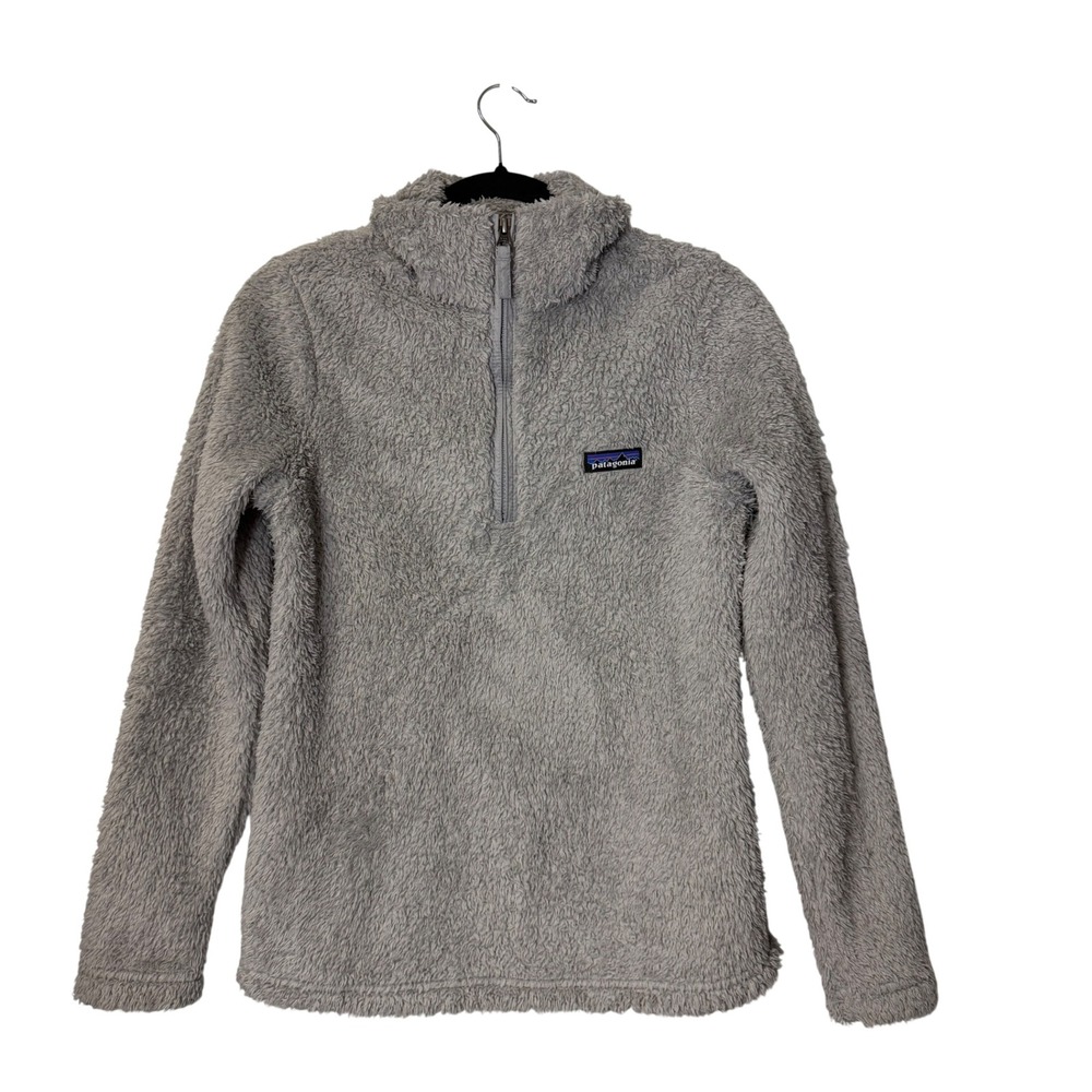 Patagonia Los Gatos 1/4 Zip High-Pile Fleece Pullover Grey Women's Small